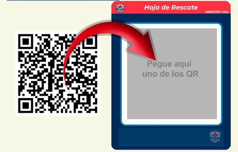 Identificá tus stickers - Tres stickers con código QR